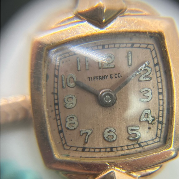 Vintage Tiffany & Co. 14K Rose Gold Snake Link Ladies Watch - Picture 5 of 10